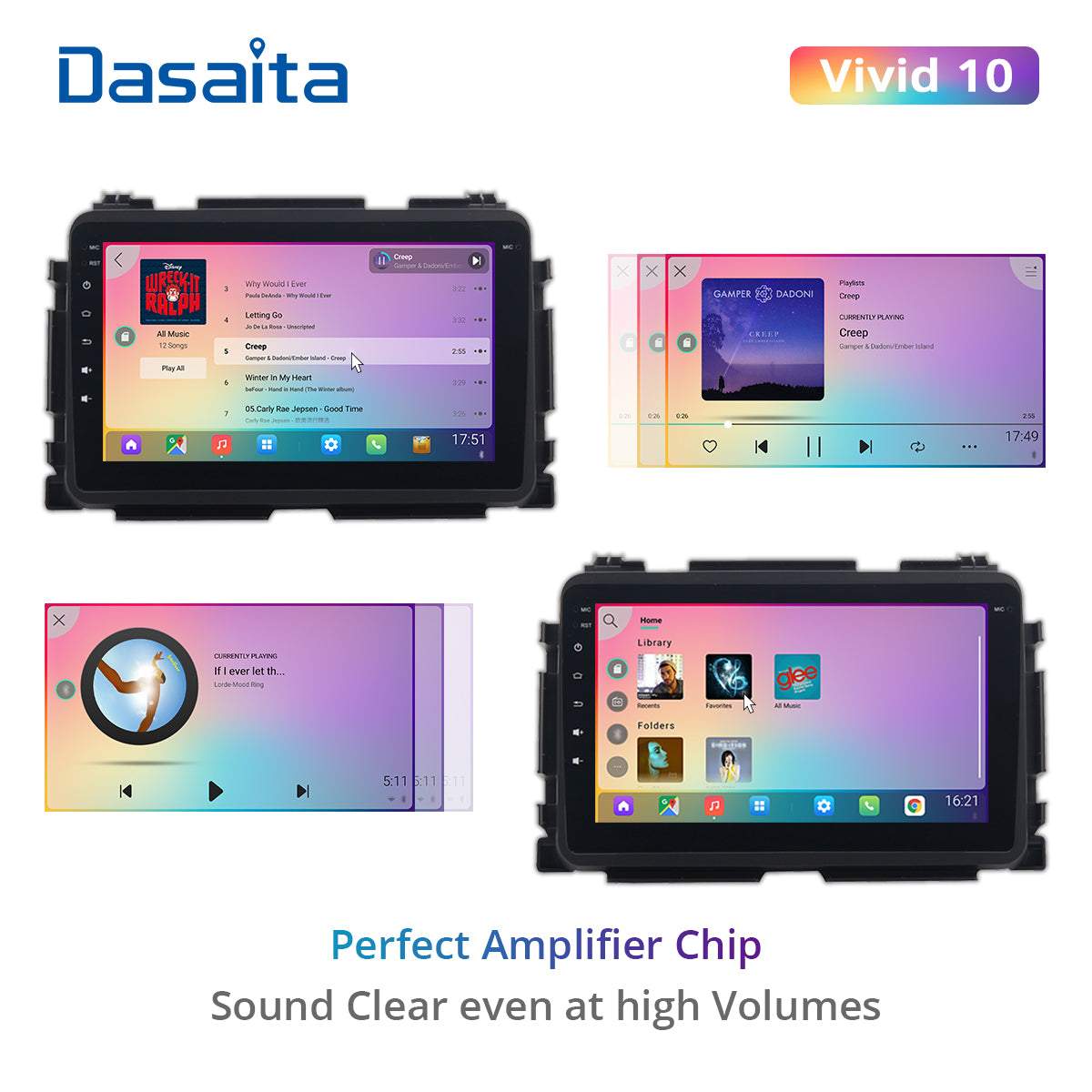 Dasaita Vivid11 Honda Vezel HR-V HRV 2013 2014 2015 2016 2017 2018 2019 Car Stereo 9" Carplay Android Auto PX6 4G+64G Android11 1280*720 DSP Radio