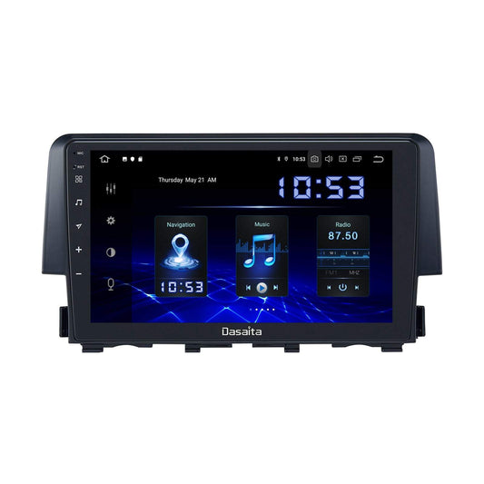 Dasaita (Outlets) W11 Honda Civic 2015 2016 2017 Car Stereo 9 Inch PX4 2G+32G Android11 1024*600 DSP AHD Radio