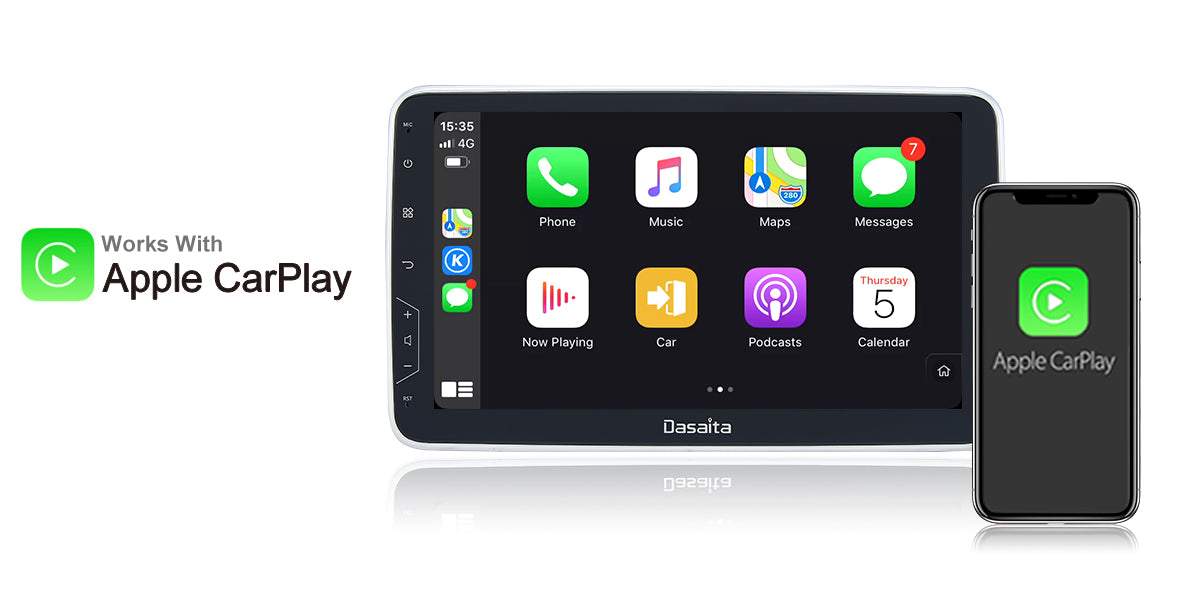 Dasaita Vivid11 Universal Single Din Car Stereo 10.2 Inch Carplay Android Auto PX6 4G+64G Android11 1280*720 DSP AHD Radio