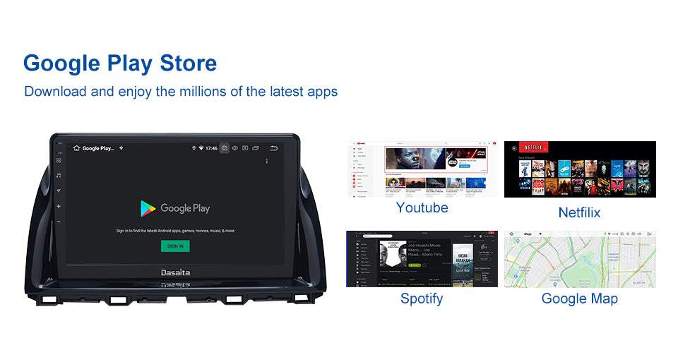 Dasaita MAX10 Mazda CX5 2012 2013 2014 2015 Car Stereo 10.2 Inch Carplay Android Auto PX6 4G+64G Android10 1280*720 DSP AHD Radio
