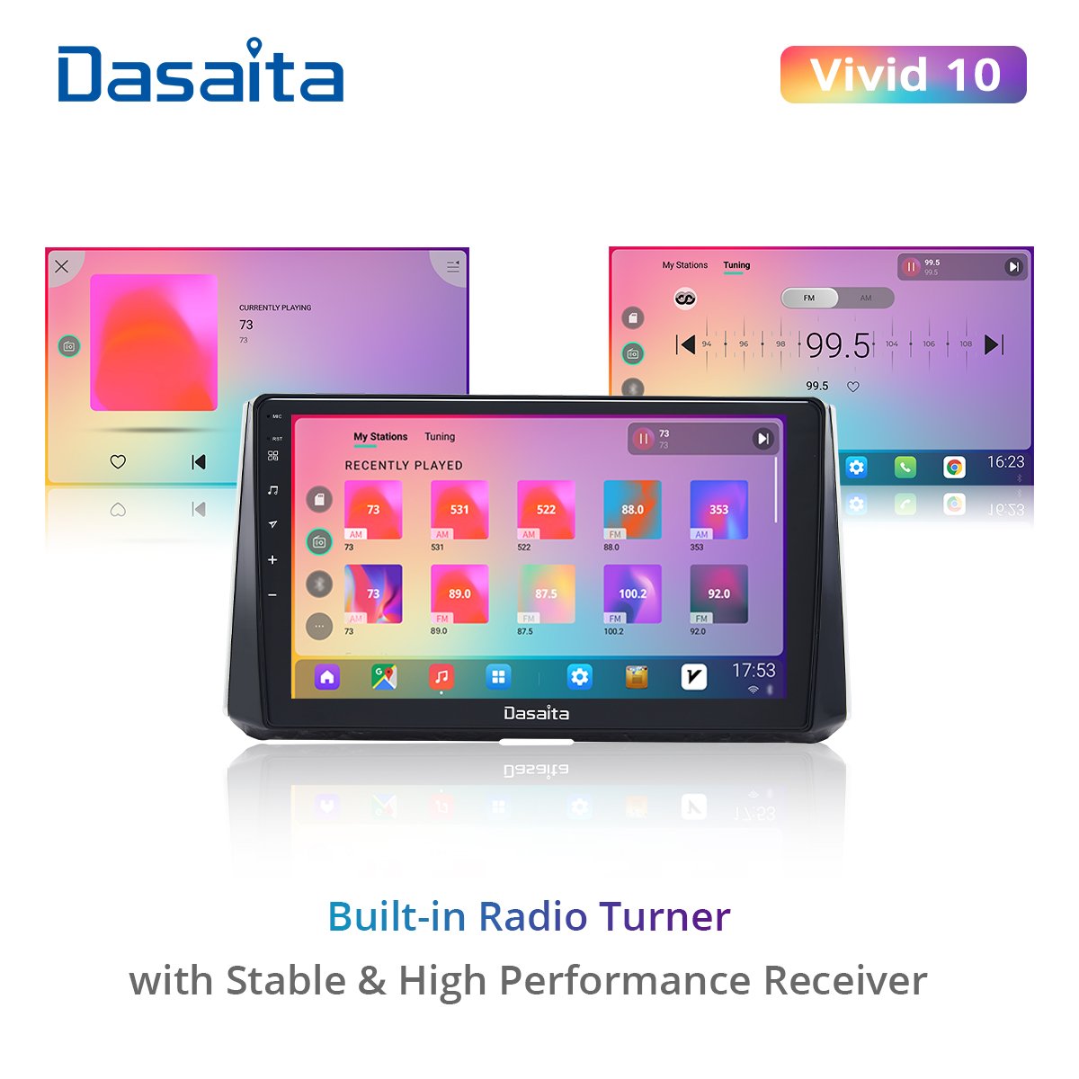Dasaita Vivid For Toyota Corolla 2019 2020 Car stereo android Apple Carplay Android Auto Navigation IPS GPS DPS 1280*720 stereo