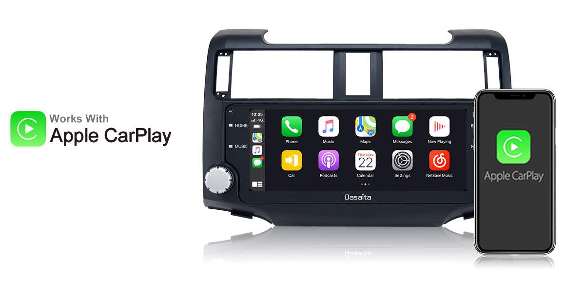 Dasaita Vivid11 Toyota 4Runner 2014 2015 2016 2017 2018 Car Stereo 10.25 Inch Carplay Android Auto PX6 4G+64G Android11 1280*480 DSP AHD Radio
