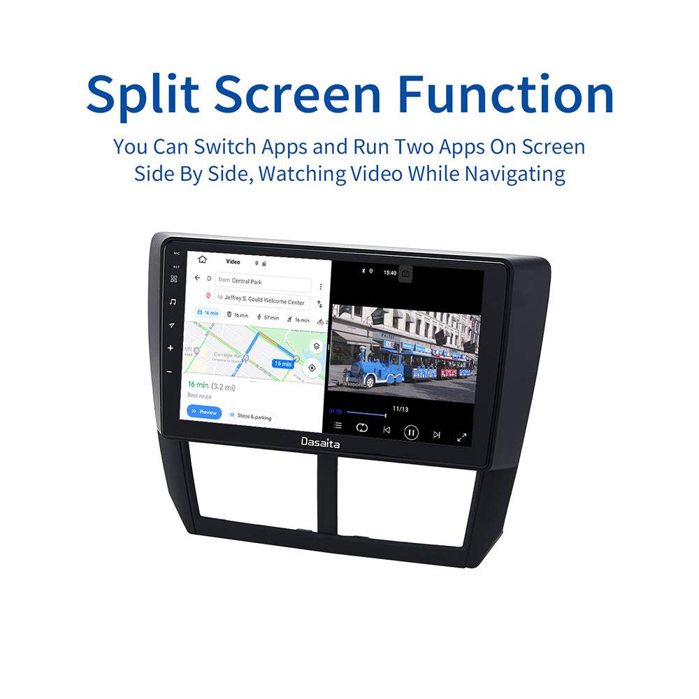 Dasaita MAX10 Subaru Forester 3 Impreza 2007 2008 2009 2010 2011 2012 Car Stereo 9 Inch Carplay Android Auto PX6 4G+64G Android10 1280*720 DSP Radio