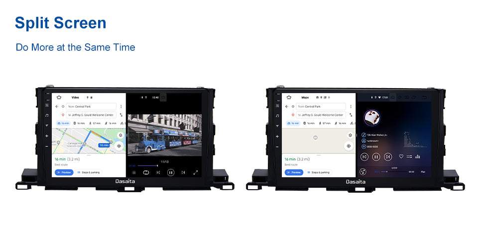 Dasaita MAX10 Toyota Highlander 2015 2016 2017 2018 Car Stereo 10.2 Inch Carplay Android Auto PX6 4G+64G Android10 1280*720 DSP AHD Radio