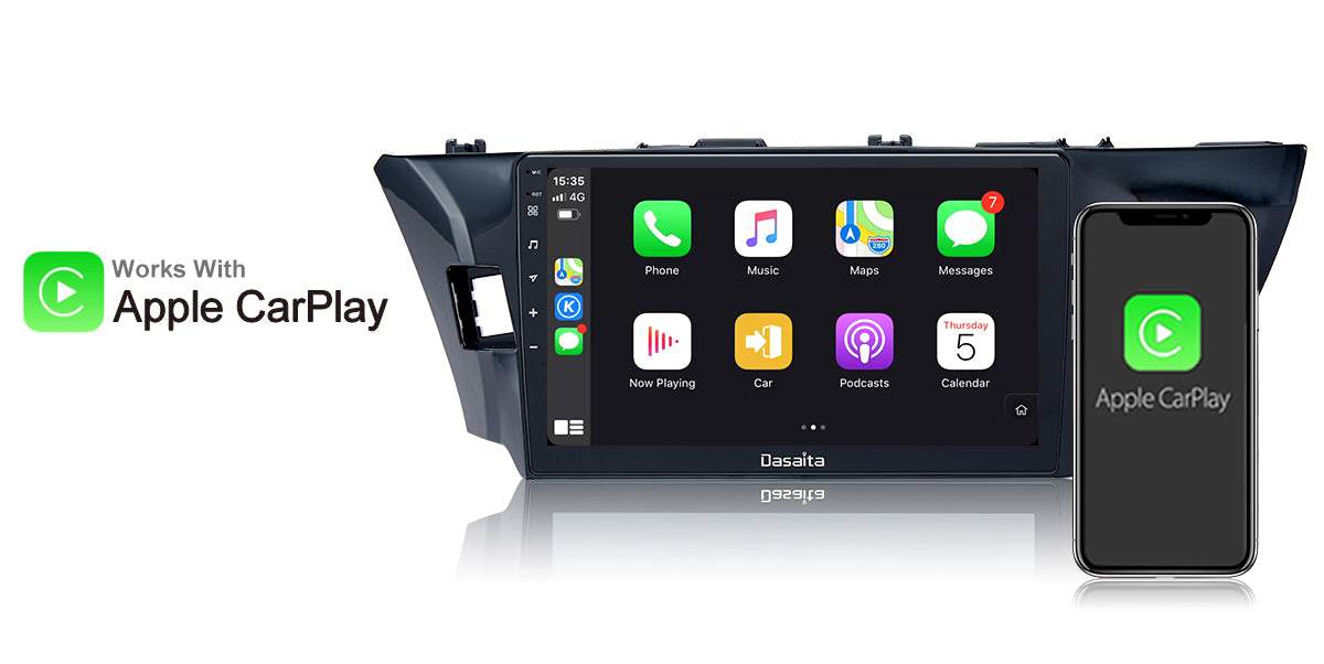 Dasaita Vivid11 Toyota Corolla 2014 2015 2016 Car Stereo 10.2Inch Carplay Android Auto PX6 4G+64G Android11 1280*720 DSP AHD Radio