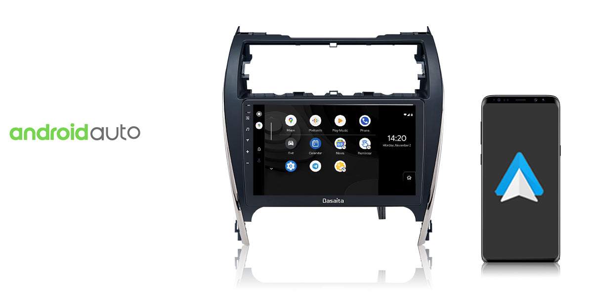 Dasaita Vivid10 Toyota Camry 2012 2013 2014 Car Stereo 10.2 Inch Carplay Android Auto PX6 4G+64G Android10 1280*720 DSP AHD Radio