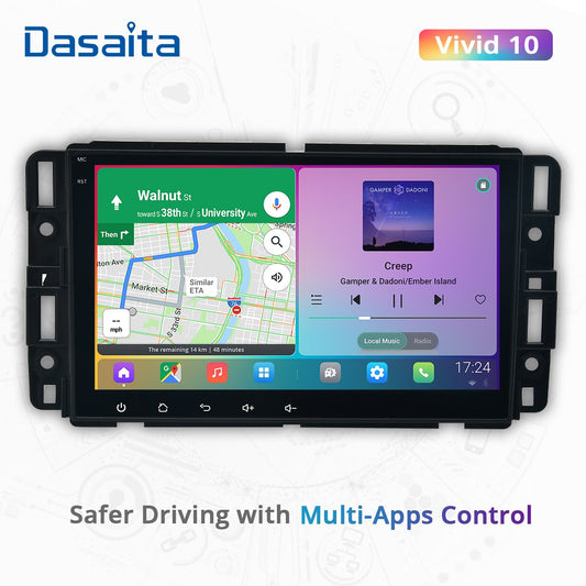 8" Android 10 Multimedia Player Stereo Car Radio For GMC Sierra Yukon Denali Acadia Savana Chevrolet Express Traverse Equinox