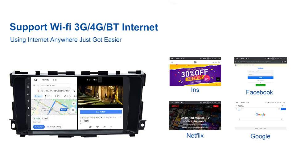 Dasaita MAX11 Nissan Teana Altima 2014 2015 2016 2017 2018 Car Stereo 9 Inch Carplay Android Auto PX6 4G+64G Android11 1280*720 DSP Radio
