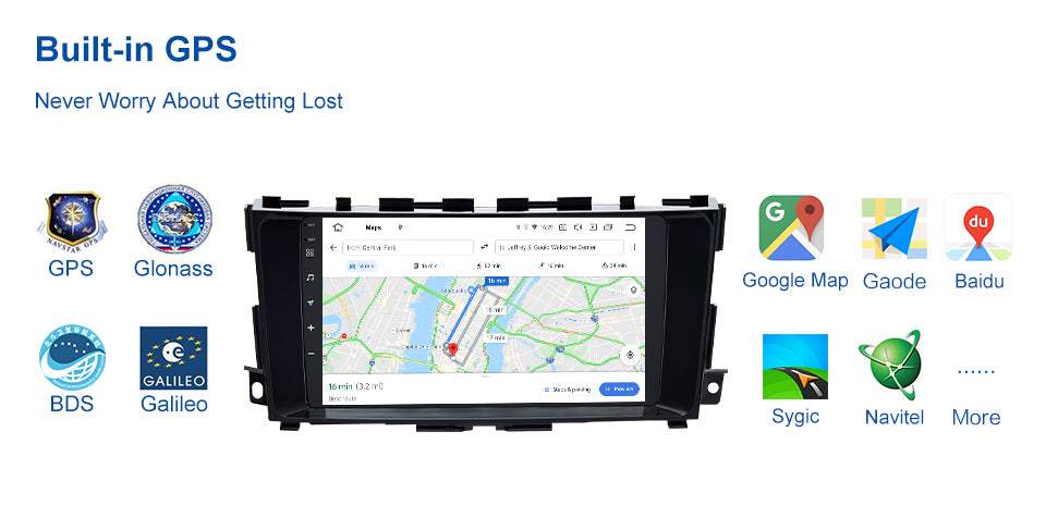 Dasaita MAX11 Nissan Teana Altima 2014 2015 2016 2017 2018 Car Stereo 9 Inch Carplay Android Auto PX6 4G+64G Android11 1280*720 DSP Radio