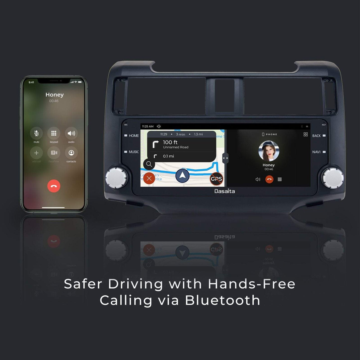 Dasaita Scout10 10.25 inch for Toyota 4runner 2014 2015 2016 2017 2018 Car Stereo Black Frame Android Auto Carplay IPS Screen 4G+64G Stereo
