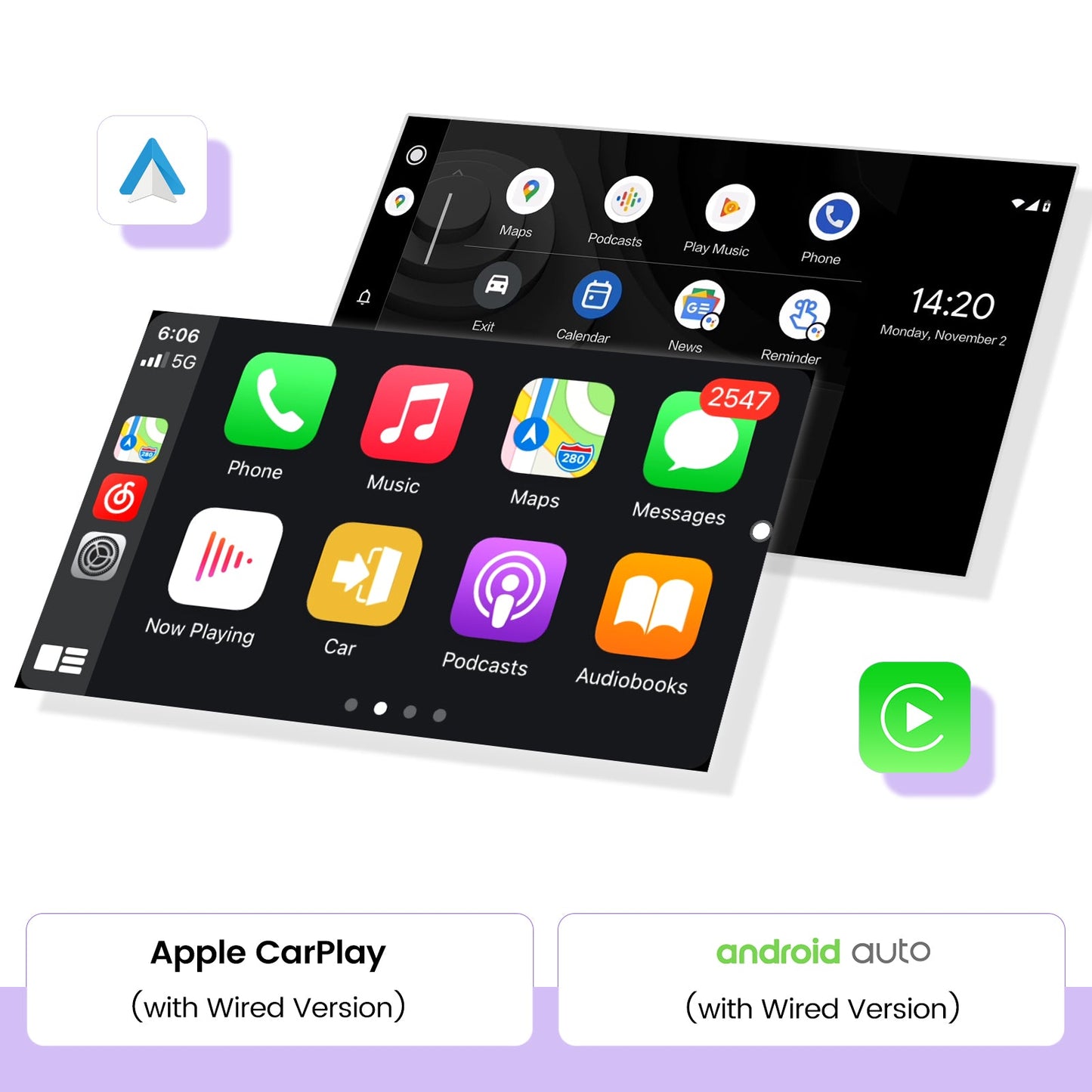 Roadanvi F10 for 2 din Universal Car Stereo Deachtable Rotatable 10.2" Screen AI Voice Control Apple Carplay Android Auto Touch Screen 8G 128G GPS Navigation