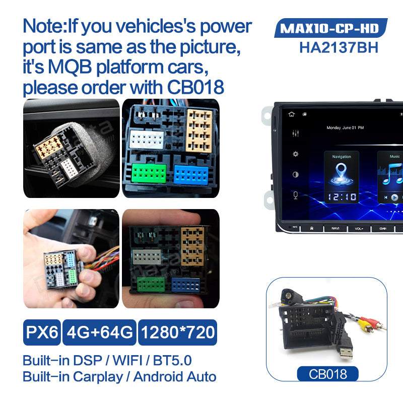 Dasaita (Outlets) MAX10 VW Universal Polo Golf Eos/Skoda 2006-2016 Car Stereo 9" Carplay Android Auto PX6 4G+64G Android10 1280*720 DSP Radio