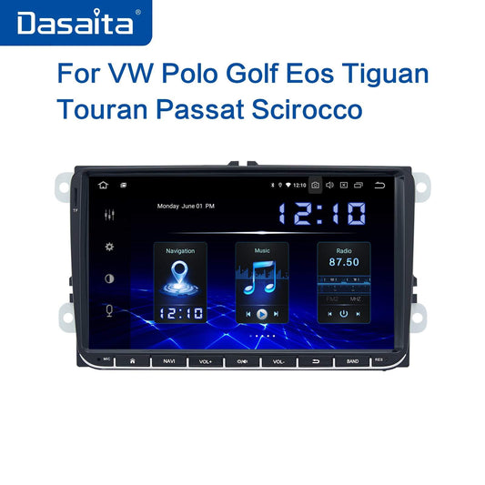 Dasaita (Outlets) MAX10 VW Universal Polo Golf Eos/Skoda 2006-2016 Car Stereo 9" Carplay Android Auto PX6 4G+64G Android10 1280*720 DSP Radio