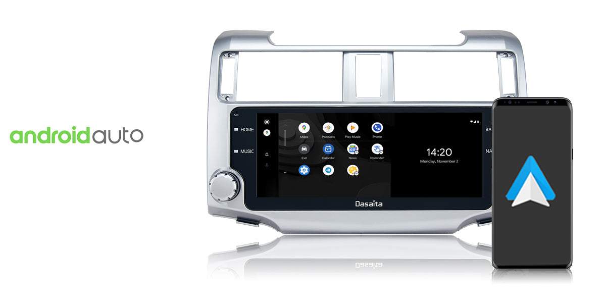 Dasaita Vivid11 Toyota 4Runner 2010 2011 2012 2013 Car Stereo 10.25 Inch Carplay Android Auto PX6 4G+64G Android11 1280*480 DSP AHD Radio