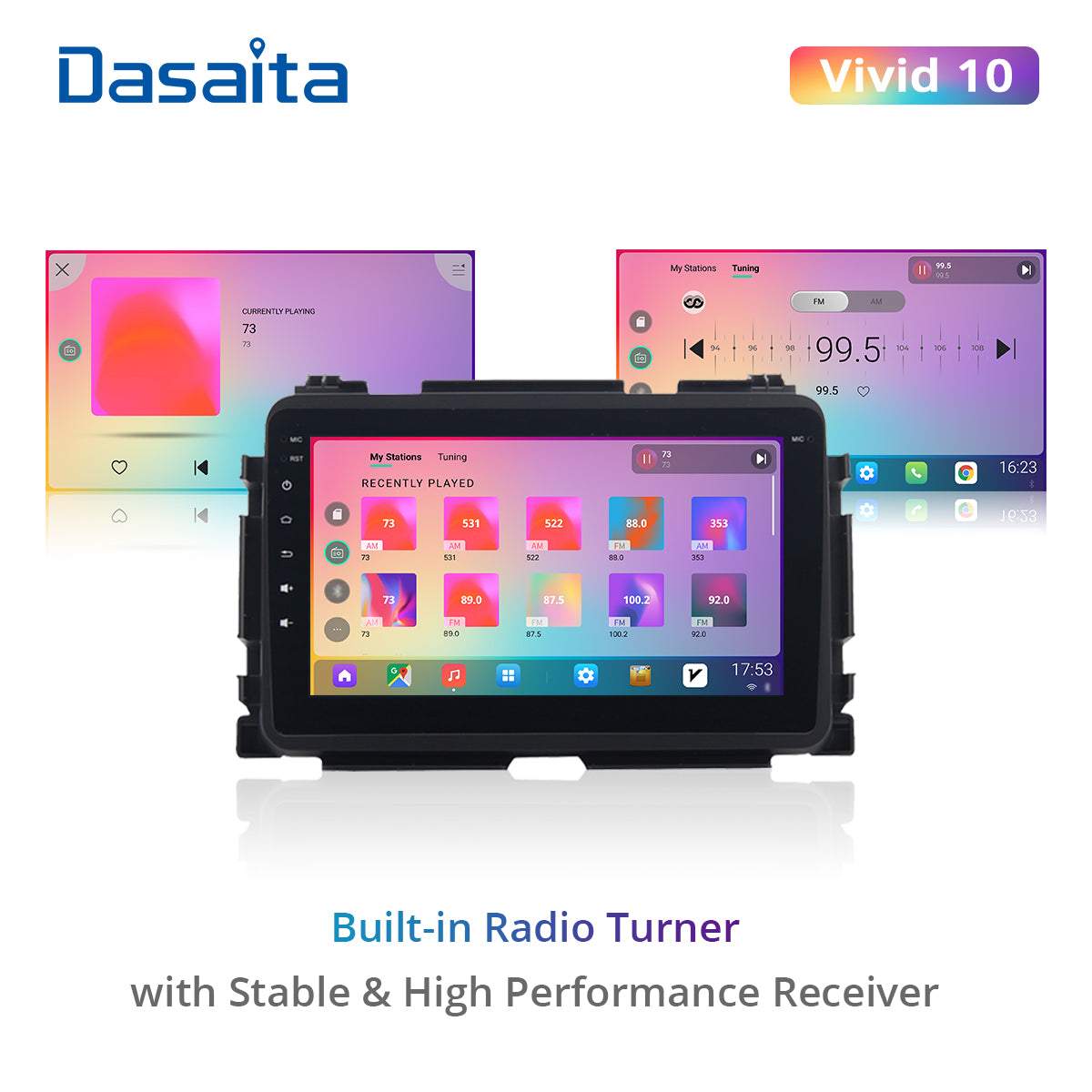 Dasaita Vivid11 Honda Vezel HR-V HRV 2013 2014 2015 2016 2017 2018 2019 Car Stereo 9" Carplay Android Auto PX6 4G+64G Android11 1280*720 DSP Radio