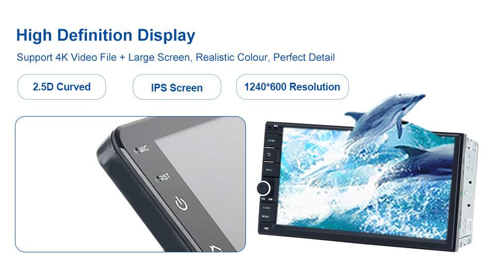 Dasaita MAX11 Universal Double Din Car Stereo 7 Inch Carplay Android Auto PX6 4G+64G Android11 1024*600 DSP AHD Radio