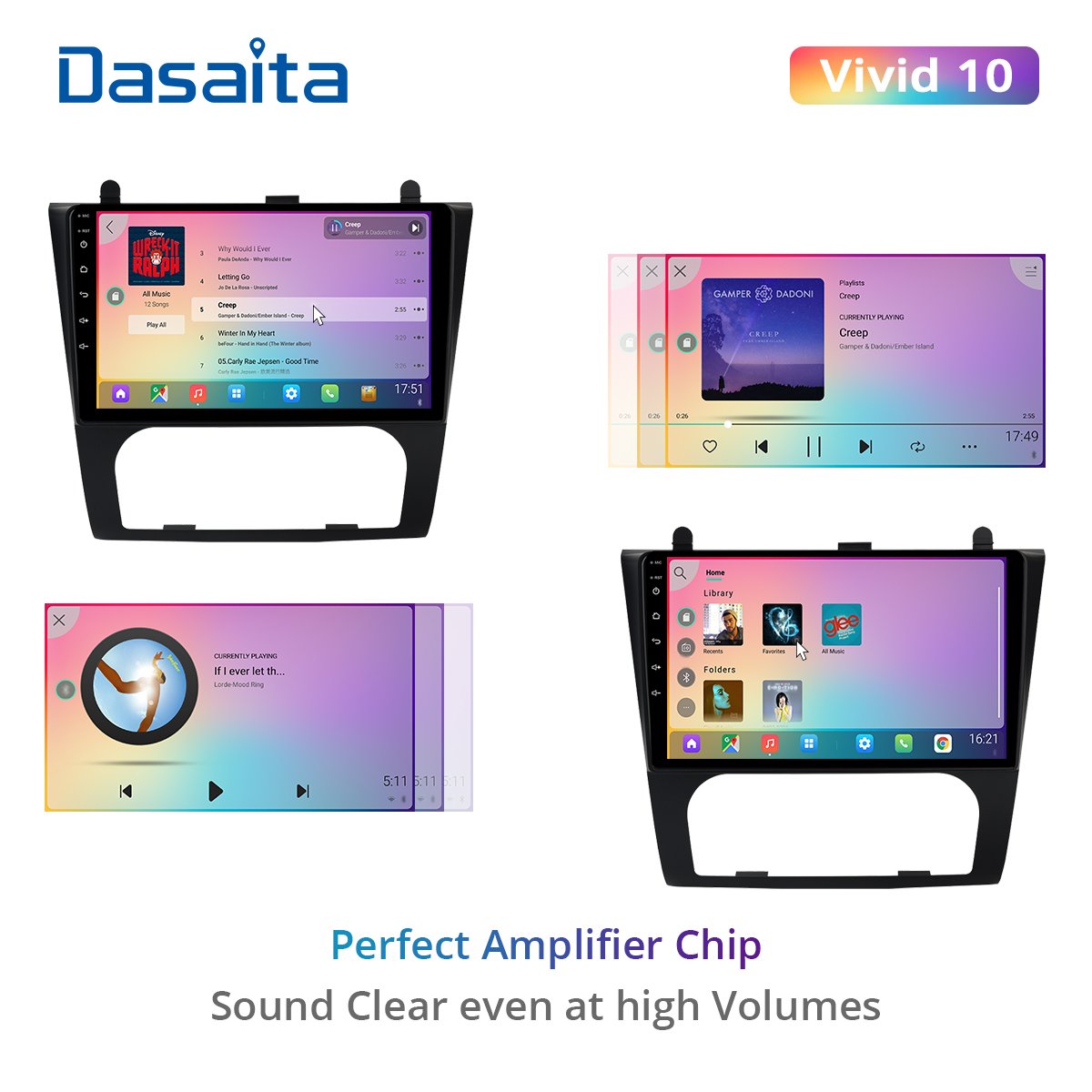 Dasaita Vivid Nissan Altima 2008 2009 2010 2011 2012 Car Stereo Android GPS Navigation Carplay Android Auto Multimedia 4G 64