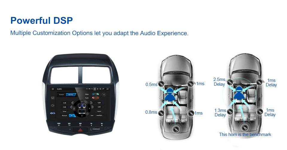 Dasaita MAX10/MAX11 Mitsubishi ASX 2007 2008 2009 2010 2011 2012 2013 2014 2015 2016 2017 Car Stereo Carplay Android Auto 4+64G Android10/Android11 1280*720 Radio