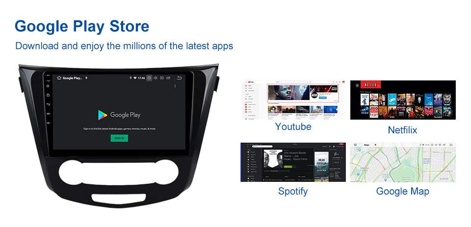 Dasaita MAX10 Nissan Qashqai 2014 2015 2016 2017 2018 Car Stereo 10.2 Inch Carplay Android Auto PX6 4G+64G Android10 1280*720 DSP AHD Radio
