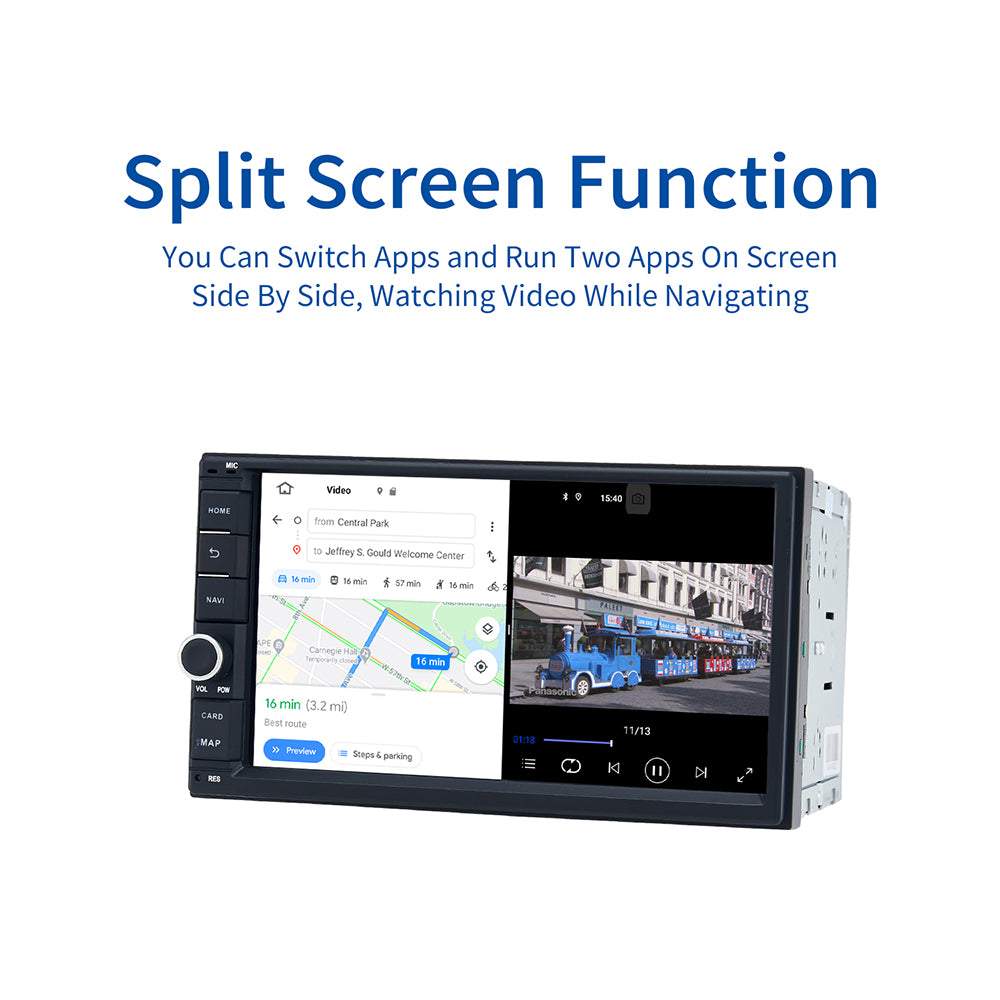 Dasaita MAX11 Universal Double Din Car Stereo 7 Inch Carplay Android Auto PX6 4G+64G Android11 1024*600 DSP AHD Radio