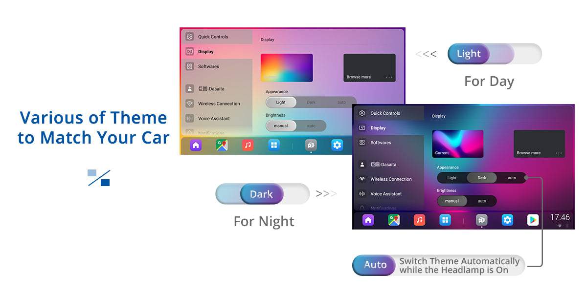 Dasaita Vivid11 Toyota Camry 2015 2016 2017 Car Stereo 10.2 Inch Carplay Android Auto PX6 4G+64G Android11 1280*720 DSP AHD Radio