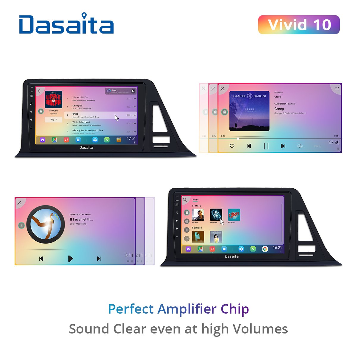 Dasaita For Toyota CHR 15CM CHR Europe version Car stereo 1 din android Apple Carplay Android Auto 4G 64G GPS IPS DSP 1280*720