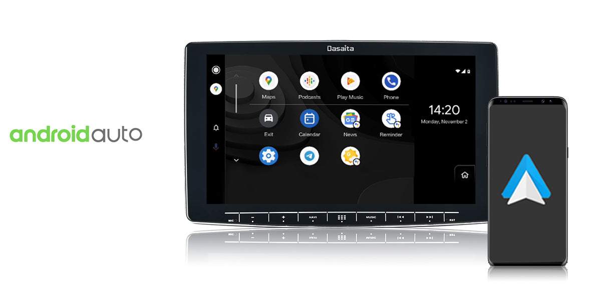 Dasaita Vivid11 Universal Double Din Car Stereo 10.2 Inch Carplay Android Auto PX6 4G+64G Android11 1280*720 DSP AHD Radio