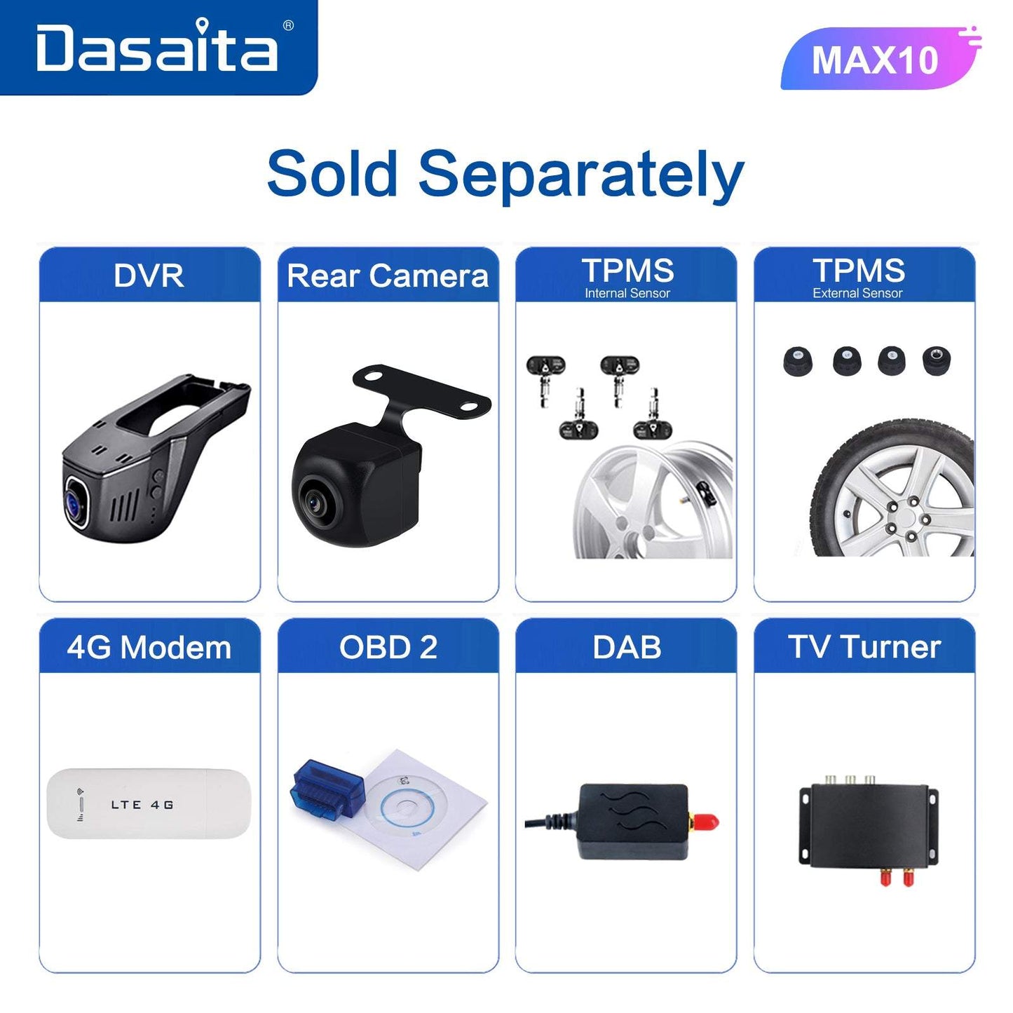 Dasaita MAX10 Subaru Forester 2 2004 2005 2006 2007 Car Stereo 9 Inch Carplay Android Auto PX6 4G+64G Android10 1280*720 DSP AHD Radio