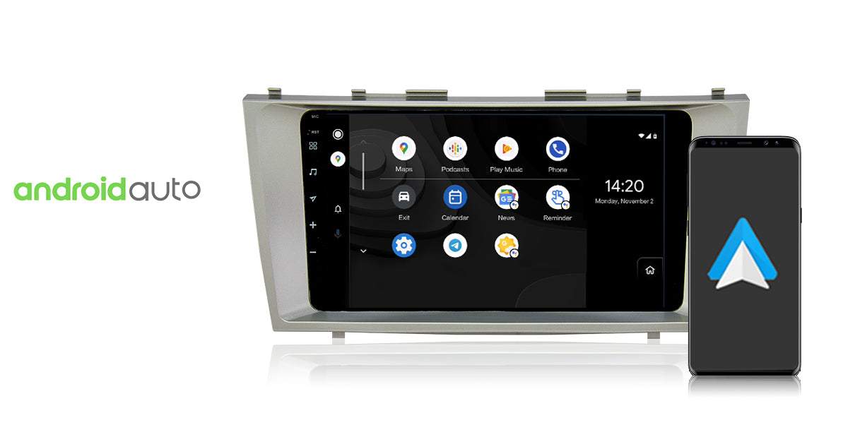 Dasaita Vivid10/Vivid11 Toyota Camry 2007 2008 2009 2010 2011 Car Stereo 9 Inch Carplay Android Auto PX6 4G+64G Android10/Android11 1280*720 DSP AHD Radio