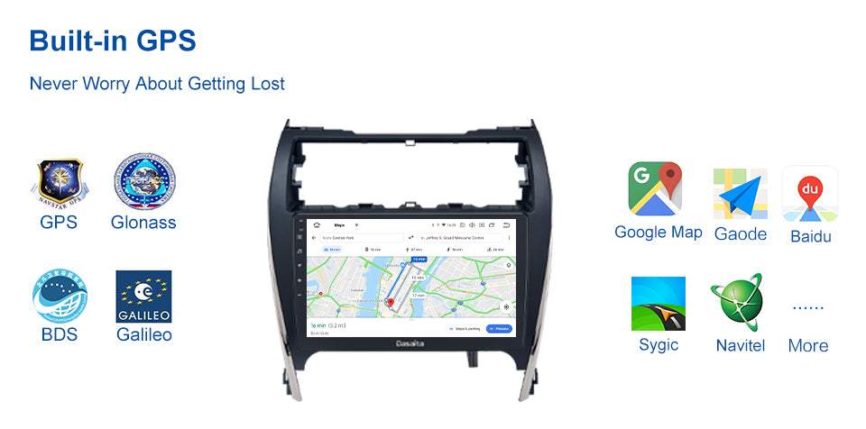 Dasaita MAX10 Toyota Camry 2012 2013 2014 Car Stereo 10.2 Inch Carplay Android Auto PX6 4G+64G Android10 1280*720 DSP AHD Radio