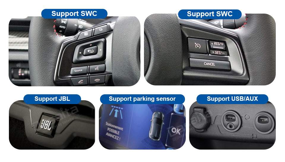 Dasaita MAX11 Subaru Forester 4 WRX 2016 2017 2018 Car Stereo 9 Inch Carplay Android Auto PX6 4G+64G Android11 1280*720 DSP AHD Radio