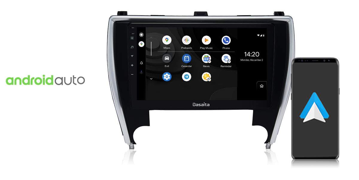 Dasaita Vivid11 Toyota Camry 2015 2016 2017 Car Stereo 10.2 Inch Carplay Android Auto PX6 4G+64G Android11 1280*720 DSP AHD Radio