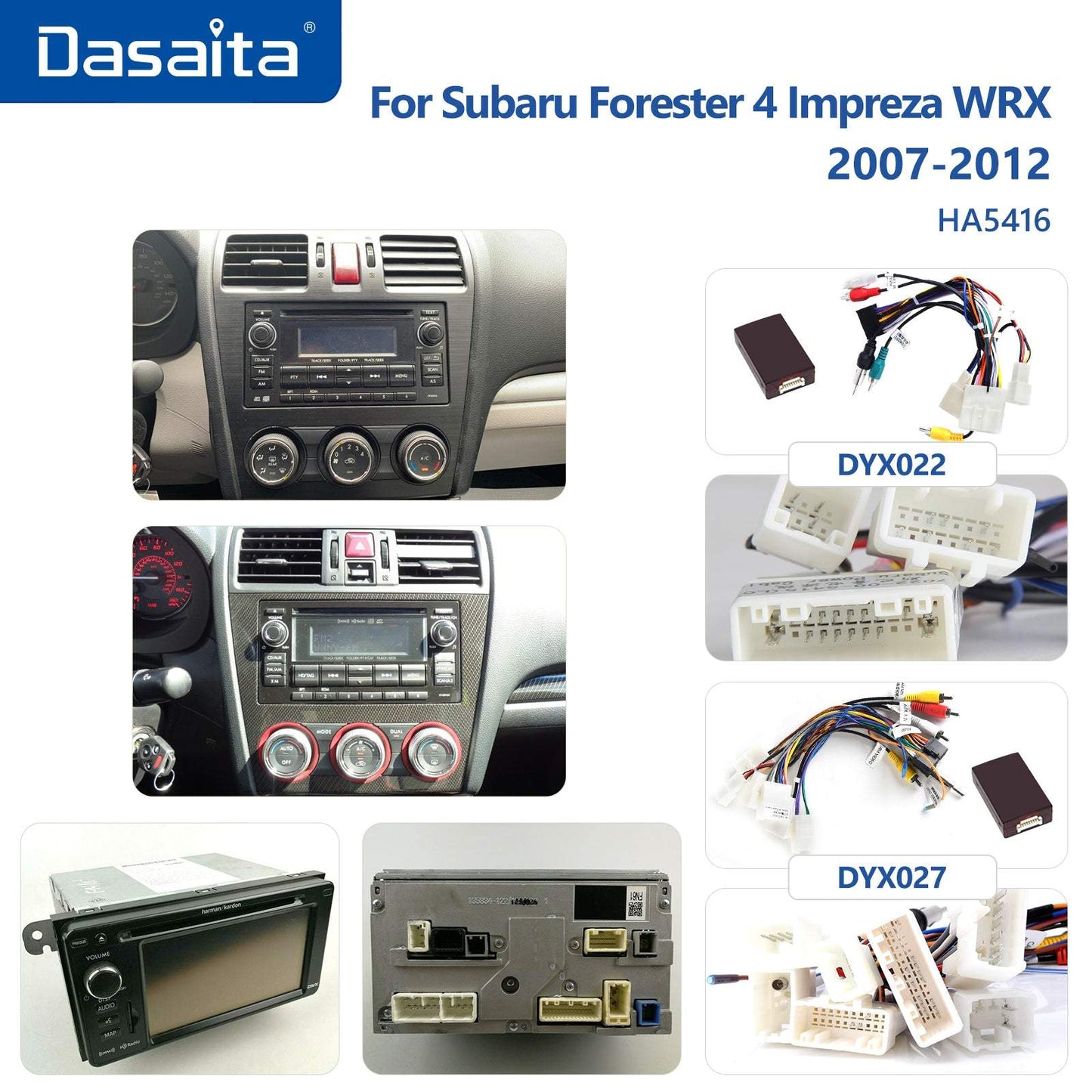 Dasaita MAX10 Subaru Forester 4 Impreza WRX 2012 2013 2014 2015 Car Stereo 9 Inch Carplay Android Auto PX6 4G+64G Android10 1280*720 DSP AHD Radio