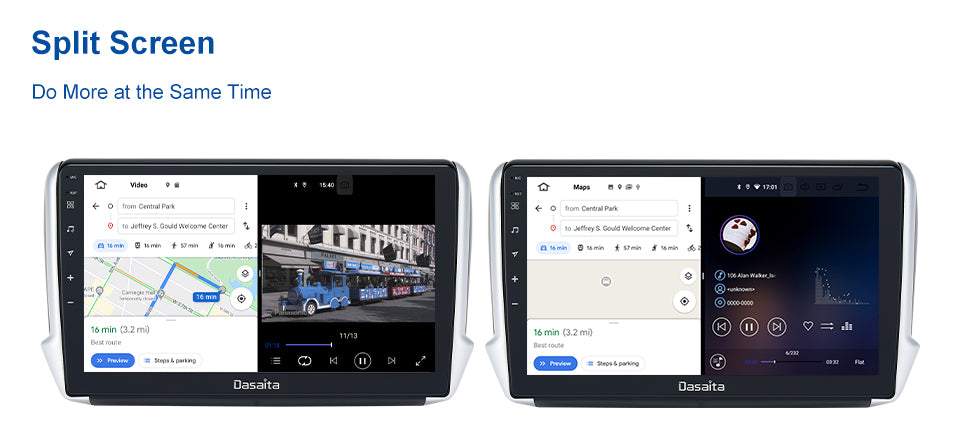 Dasaita (Outlets) W11 Peugeot 208 2008 2012 2013 2014 2015 2016 Car Stereo 10.2 Inch PX4 2G+32G Android11 1024*600 DSP AHD Radio