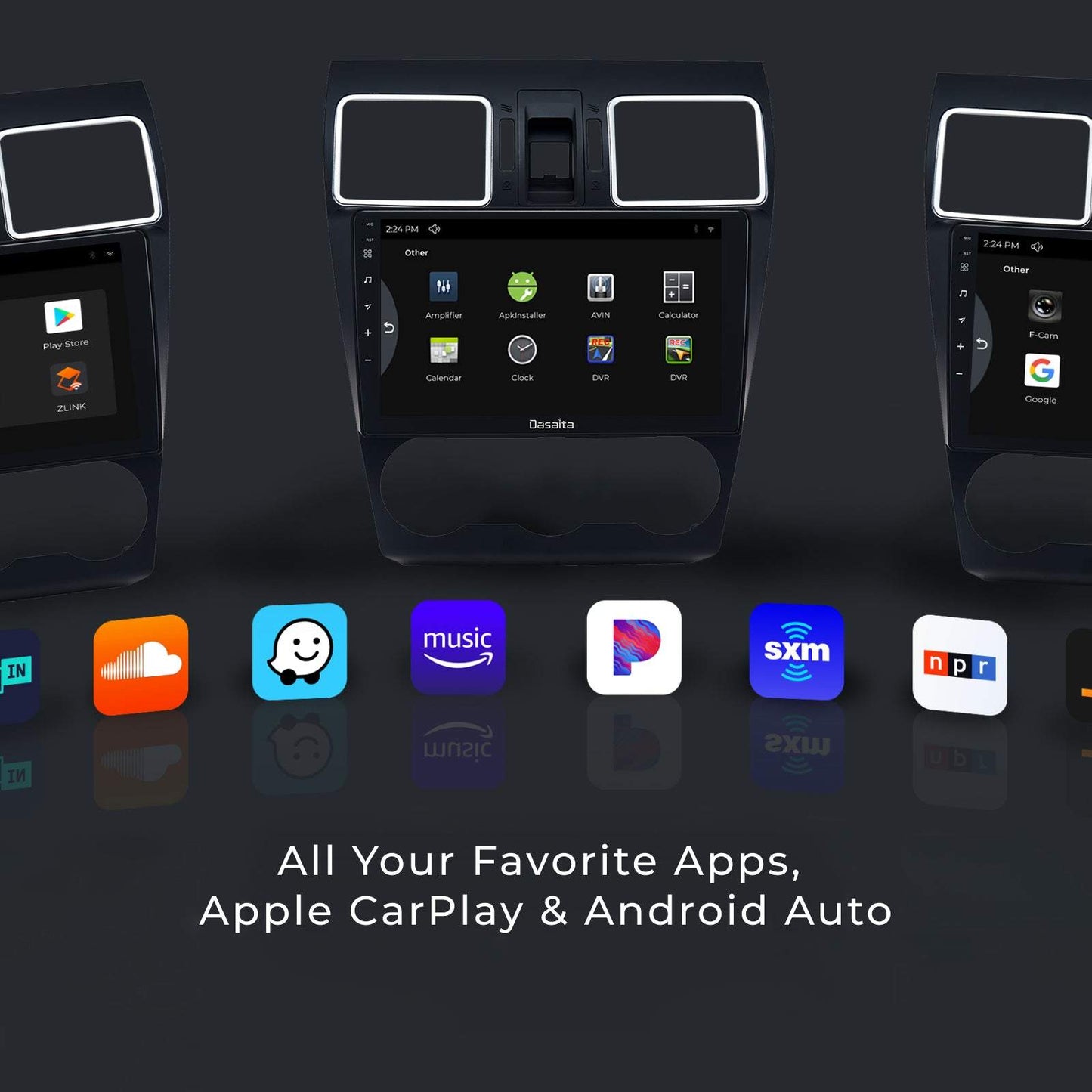 Dasaita Scout10 Subaru Forester 4 WRX 2016 2017 2018 Car Stereo 9 Inch Carplay Android Auto PX6 4G+64G Android10 1280*720 DSP AHD Radio