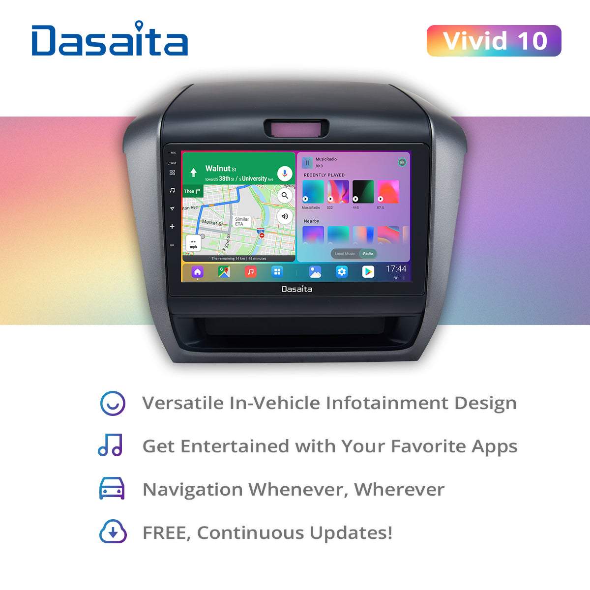 Dasaita Vivid11 Honda Freed 2017 2018 2019 Car Stereo 9 Inch Carplay Android Auto PX6 4G+64G Android11 1280*720 DSP AHD Radio