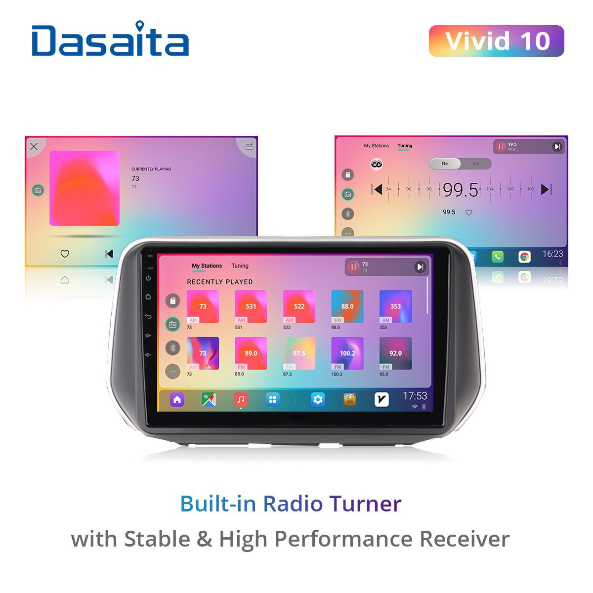 Dasaita Vivid For Hyundai Santa Fe IX45 2018 2019 2020 Car stereo 1 din android Multimedia 9" IPS Touch Screen Navigation GPS