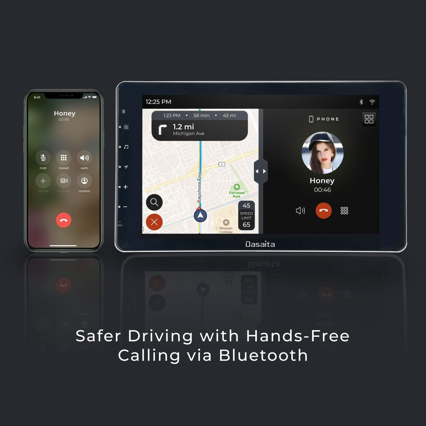 Dasaita Scout10 Universal Double Din Car Stereo 11.6 Inch Carplay Android Auto PX6 4G+64G Android10 1920*1080 DSP AHD Radio