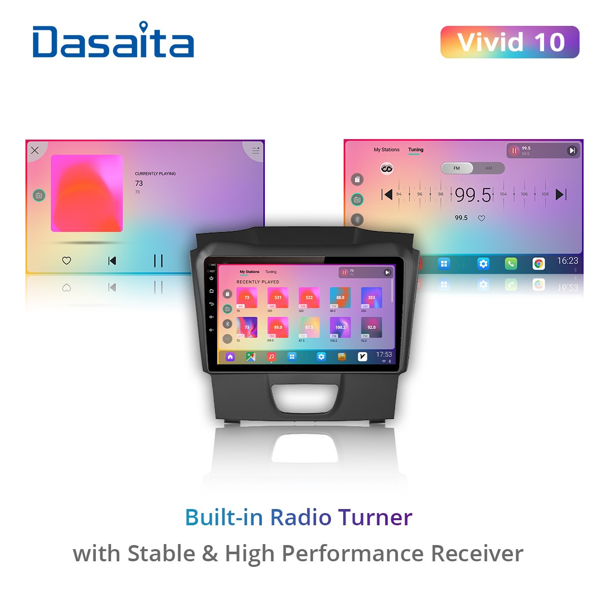 Dasaita Vivid Car Stereo for Isuzu DMAX 2015 2016 2017 2018 Car Radio Android Wifi Touch Screen GPS Navigation Multimedia Player