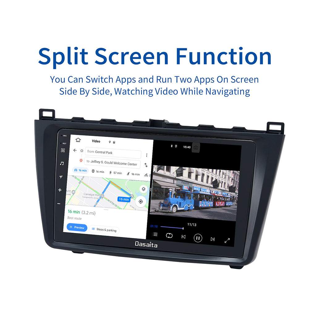 Dasaita MAX10 For Mazda 6 2009 2010 2011 2012 Car Stereo IPS 2.5D Screen Touch GPS Navigation Android 10.0 Carplay Radio