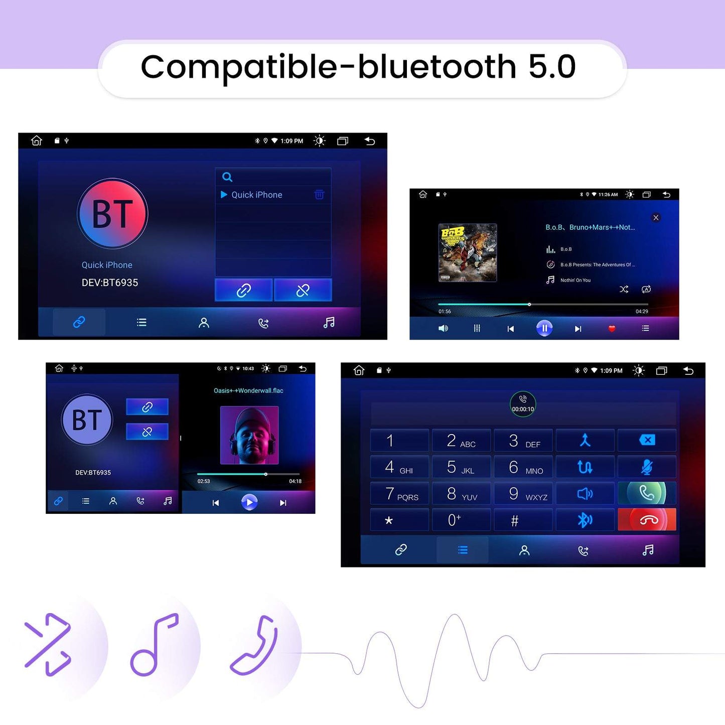 Roadanvi F10 for Nissan X-Trail Qashqai Rogue 2014 2015 2016 2017 2018 Android Car Stereo 10.2inch IPS AI Voice Control Apple Carplay Android Auto 8G+128G GPS Radio