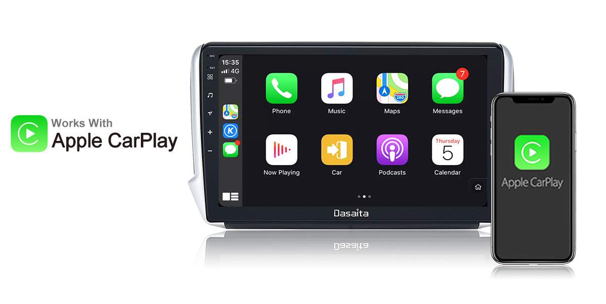 Dasaita Vivid11 Peugeot 208 2008 2012 2013 2014 2015 2016 Car Stereo 10.2 Inch Carplay Android Auto PX6 4G+64G Android11 1280*720 DSP AHD Radio
