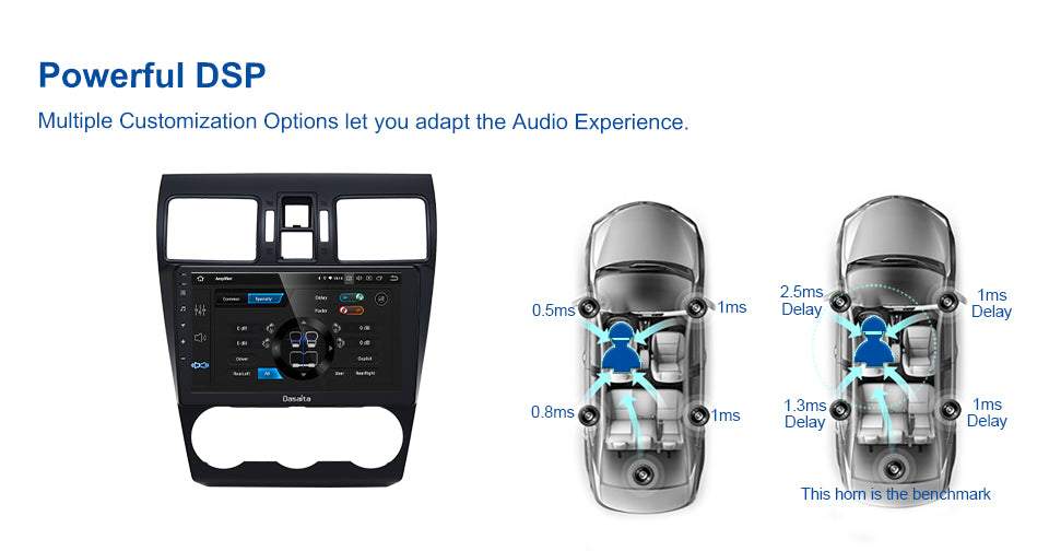 Dasaita MAX10 Subaru Forester 4 Impreza WRX 2012 2013 2014 2015 Car Stereo 9 Inch Carplay Android Auto PX6 4G+64G Android10 1280*720 DSP AHD Radio