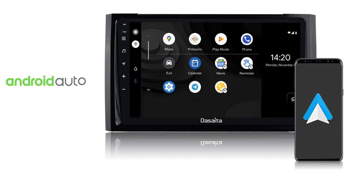 Dasaita Vivid11 Toyota Tundra 2014 2015 2016 2017 2018 Car Stereo 9 Inch Carplay Android Auto PX6 4G+64G Android11 1280*720 DSP AHD Radio