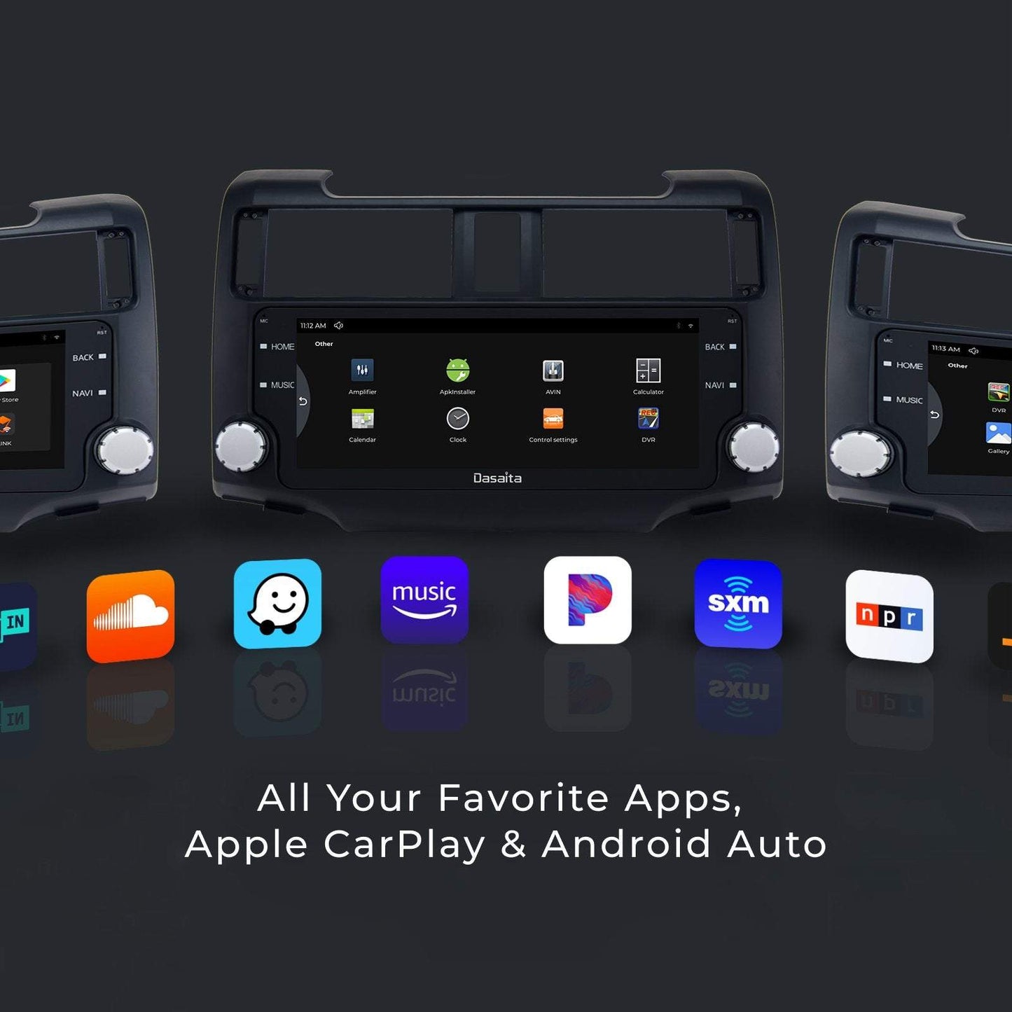 Dasaita Scout10 10.25 inch for Toyota 4runner 2014 2015 2016 2017 2018 Car Stereo Black Frame Android Auto Carplay IPS Screen 4G+64G Stereo