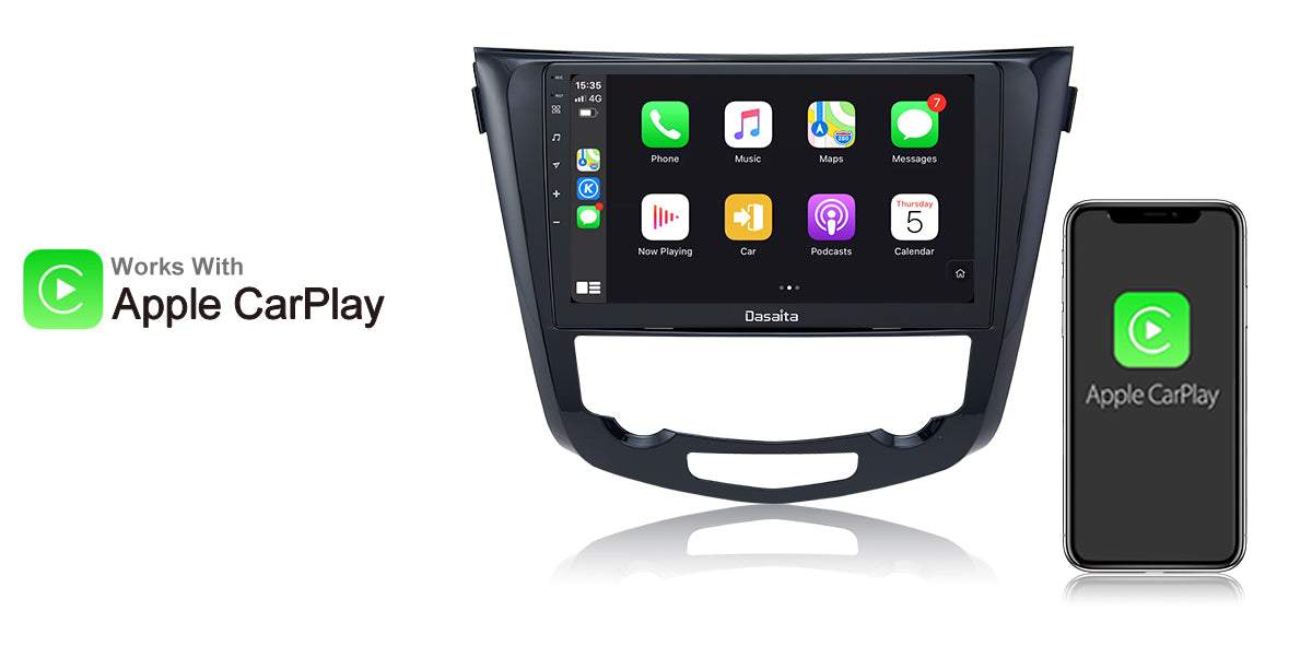 Dasaita Vivid10/Vivid11 Nissan X-Trail Qashqai Rogue 2014 2015 2016 2017 2018 2019 2020 Car Stereo 10.2 Inch Carplay Android Auto PX6 4G+64G Android10/Android11 1280*720 DSP AHD Radio