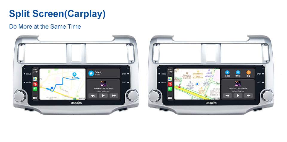 Dasaita MAX10/MAX11 Toyota 4Runner 2014 2015 2016 2017 2018 2019 Car Stereo 10.25 Inch Carplay Android Auto PX6 4G+64G Android10/Android11 1280*480 DSP AHD Radio