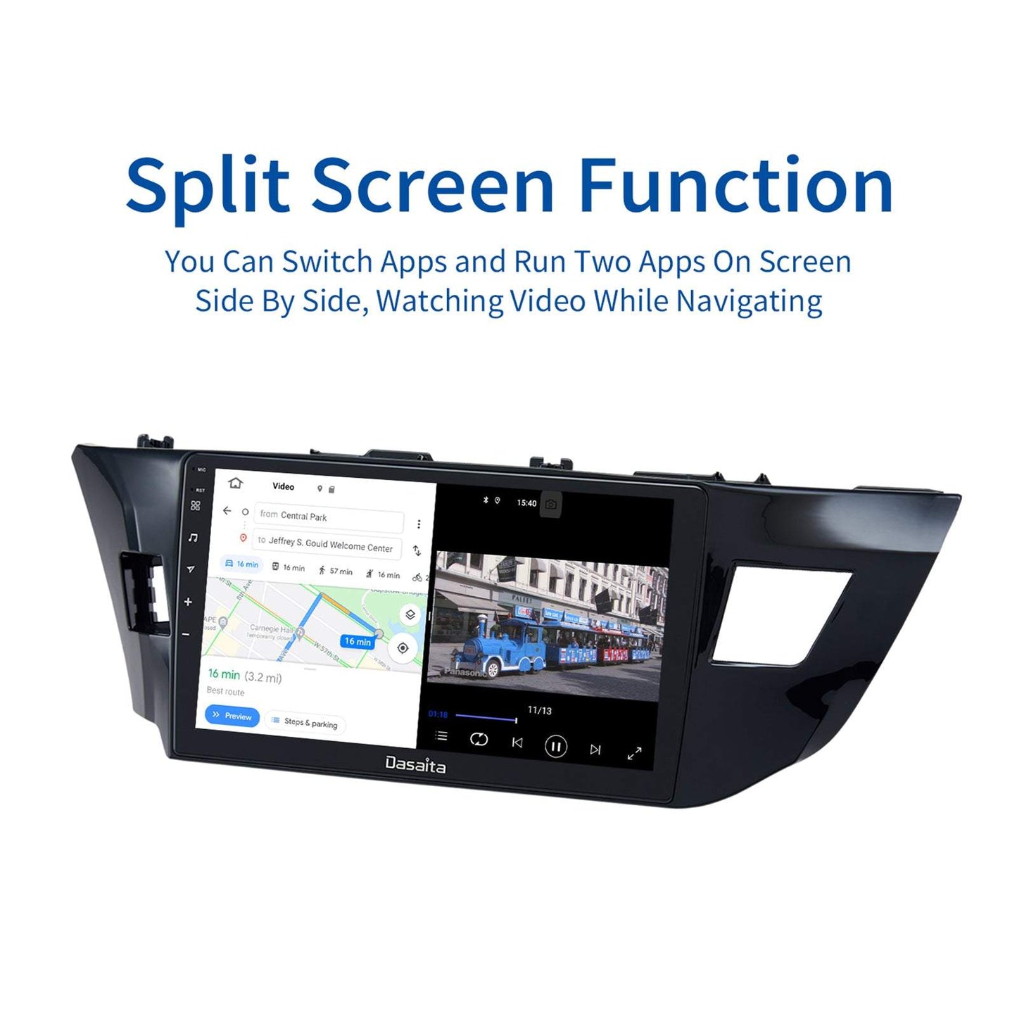 Dasaita (Outlets) W11 Toyota Corolla 2014 2015 2016 Car Stereo 9 Inch PX4 2G+32G Android11 1024*600 DSP AHD Radio
