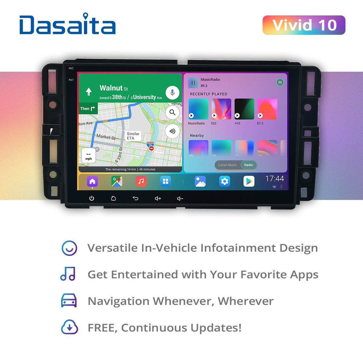8" Android 10 Multimedia Player Stereo Car Radio For GMC Sierra Yukon Denali Acadia Savana Chevrolet Express Traverse Equinox