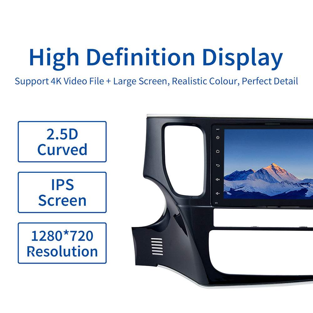 Dasaita MAX10 Mitsubishi Outlander 2014 2015 2016 2017 Car Stereo 8 Inch Carplay Android Auto PX6 4G+64G Android10 1024*600 DSP AHD Radio